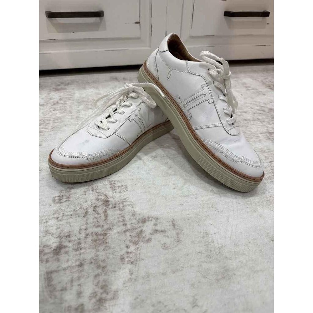 Lucchese Bootmaker Starlight White Leather Star Sneakers Womens 6 B Medium